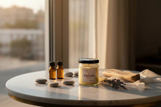 Flower Shop candle in aromatherapy center