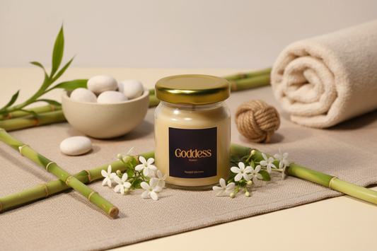 Goddess Ratrani candle in wellness spa