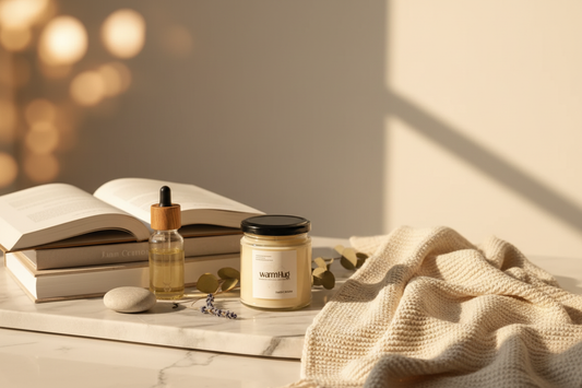 Warm Hug candle in aromatherapy center