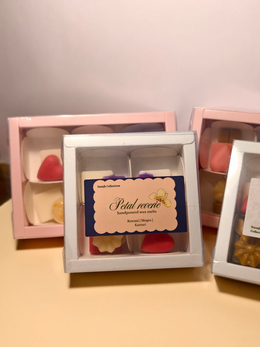 Petal Reverie – Assorted Wax Melt Box - Saanjh Collectives 